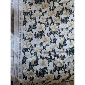 Timeless Treasures‎ Fleur Magnolia Floral Cotton Fabric 42x78 OOP BTY